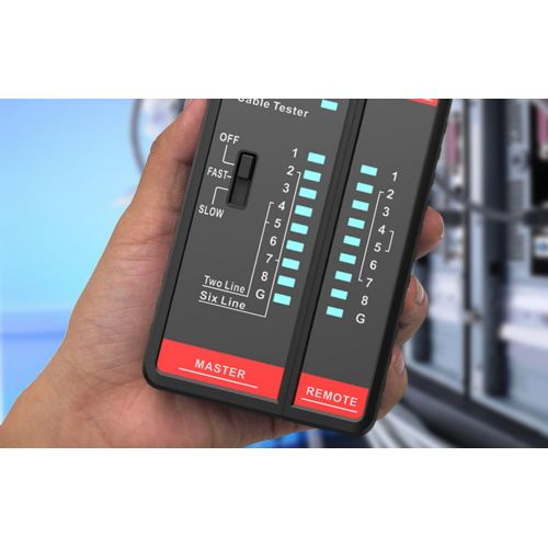 HT812A UTP tester omrežnih kablov RJ45/RJ14/RJ12/RJ9 3