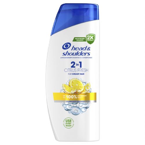 Šampon za lase Head & Shoulders Citrus Fresh 2v1 proti prhljaju 625 ml