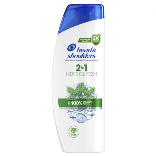 Šampon za lase Head & Shoulders Menthol Fresh 2v1 proti prhljaju 625 ml