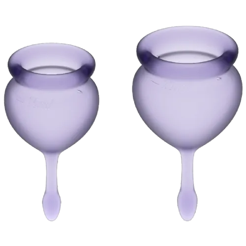 Menstrualna skodelica Satisfyer Feel Good Lila, 2 kosa