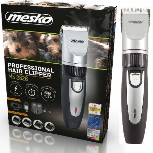 Moški urejevalnik Mesko MS 2826, titan-glava, keramično rezilo, nastavljiva dolžina 0,8–14 mm, 2 bateriji