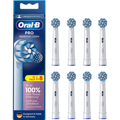 Nastavek za ščetke Braun Oral-B Pro Sensitive Clean, 8 kosov, bela