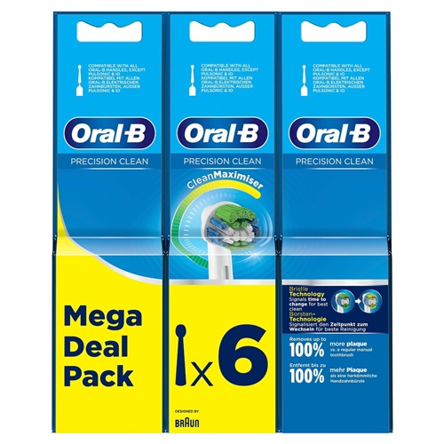 Nastavki za ščetke Oral-B Precision Clean 2+2+2 Pack FFS, bela