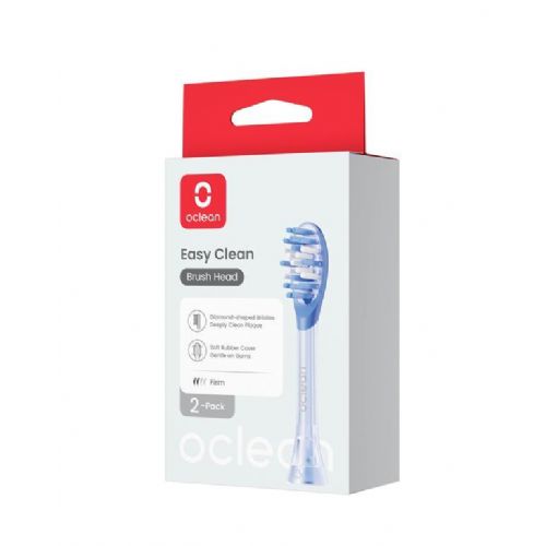 Nastavek za električno zobno ščetko Oclean Easy Clean , sonična, modre barve - 2 kosa