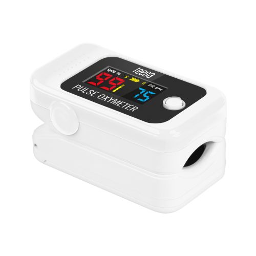 Pametni naprstni pulzni oksimeter Teesa PX70, LCD zaslon, Bluetooth povezava, merjenje SpO2 in srčnega utripa