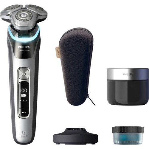 Moški brivnik Philips XP9204/30 i9000 Prestige, Wet &amp; Dry, SkinIQ, 60 min avtonomije, hitro polnjenje, siva
