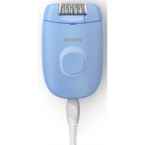 Epilator Philips BRE228/00 Series 2000, 20 pincet, 1 hitrost, pralna glava, žično napajanje, modra