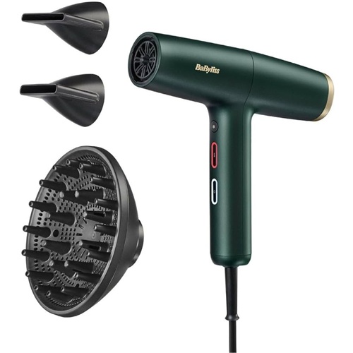 Sušilec za lase BaByliss D6555DE, 3 hitrosti, 4 temperature, 1700 W, zelena